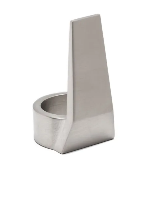 Rick Owens Runk logo-engraved ring Silver RJ0000021MMT