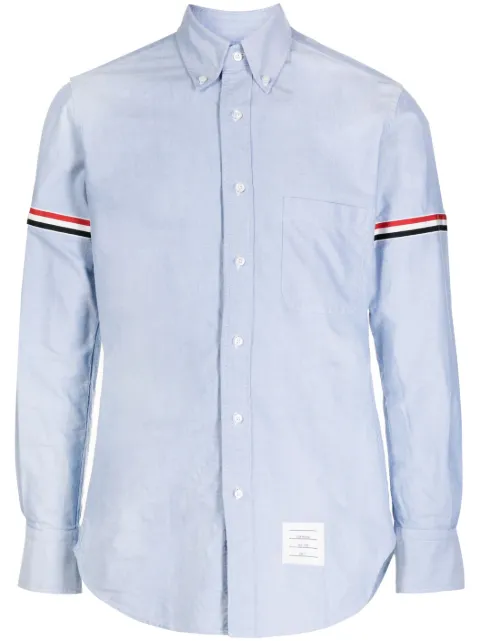 Thom Browne oxford RWB armband shirt Blue MWL150EF0313