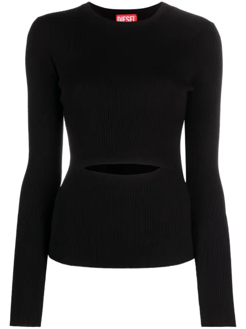 Diesel M-Peris cut-out knitted top Black A111770BMAI