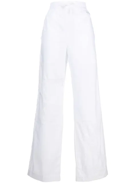 Marine Serre Household linen straight-leg cotton trousers White P157SS23XU