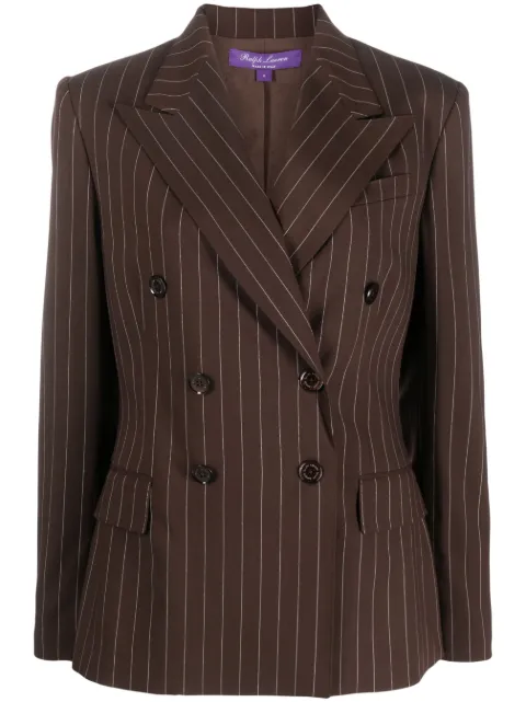 Ralph Lauren Collection Safford striped wool blazer Brown 290919043001