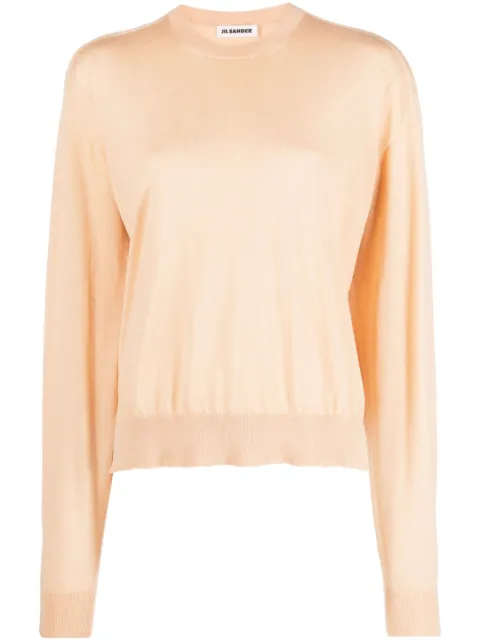 Jil Sander crew-neck long-sleeve sweater Neutrals J01GP0003J14501
