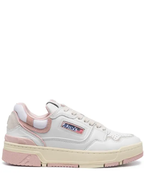 Autry logo-embellished side panels leather sneakers White ROLWMM14