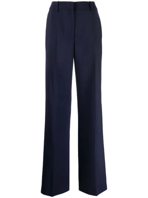 Off-White wide-leg virgin-wool-blend trousers Blue OWCO008F23FAB0014747