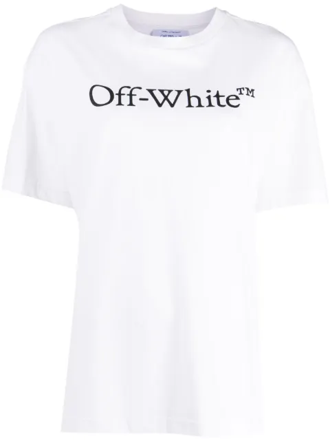 Off-White logo-print short-sleeve T-shirt White OWAA089F23JER0040110