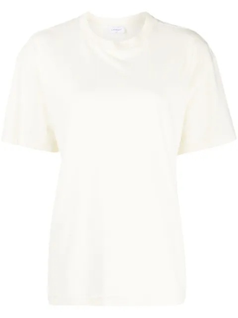 Off-White Diag-Stripe cotton T-shirt Yellow OWAA089F23JER0026109