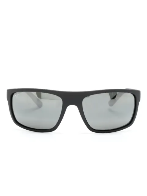 Maui Jim Byron Bay rectangle-frame sunglasses Black BYRONBAY