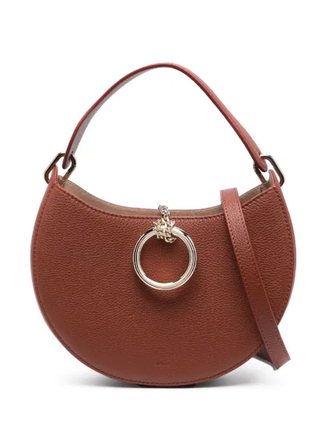 Chloé small Arlene leather tote bag Brown CHC23AS164K61