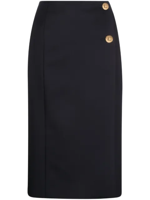 Givenchy wool-blend straight skirt Blue BW40R114RQ