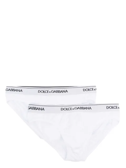Dolce & Gabbana logo-waistband brief White M9C03JONN95