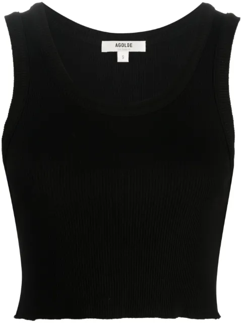 AGOLDE ribbed-knit sleeveless top Black A72251260