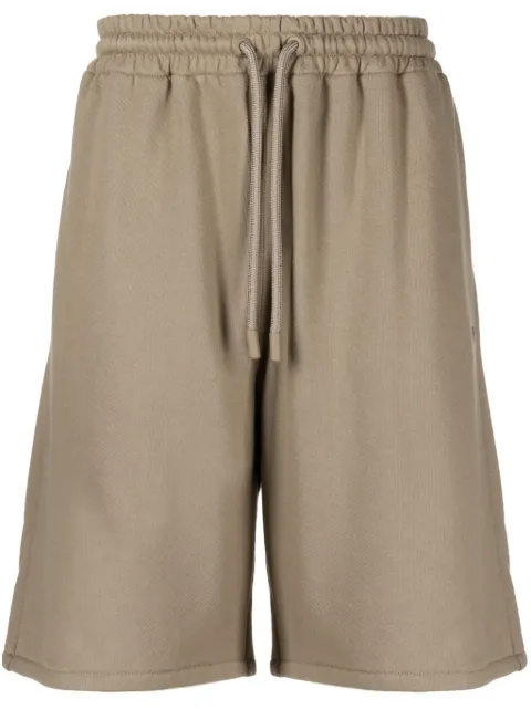 Off-White Stitch Diag cotton track shorts Brown OMCI013F23FLE0036110