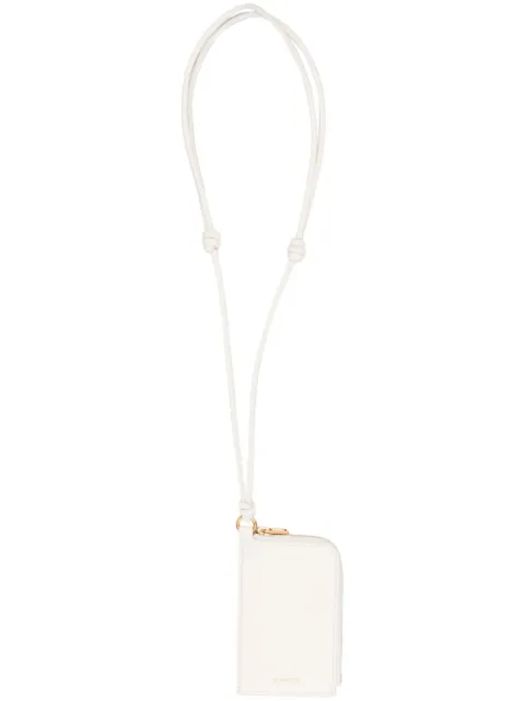 Jil Sander zip-up leather purse Neutrals J07UI0004P4841