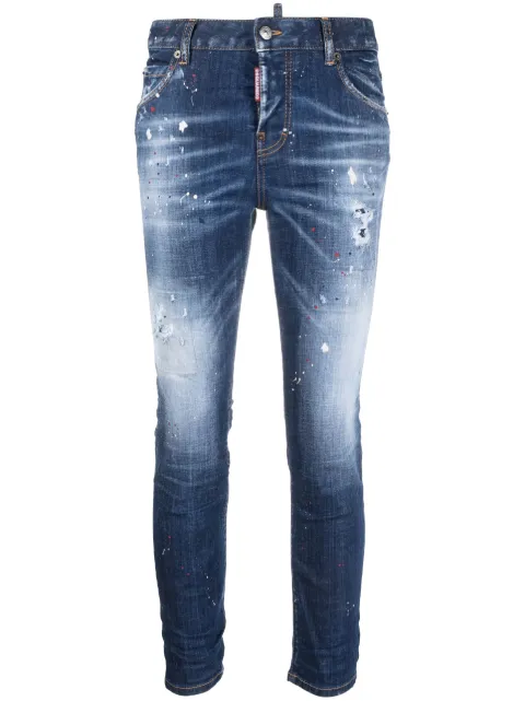 DSQUARED2 bleached skinny jeans Blue S75LB0791S30342