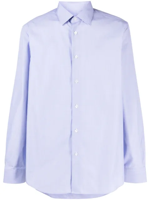 Paul Smith long-sleeved cotton shirt Blue M1R800PL00054