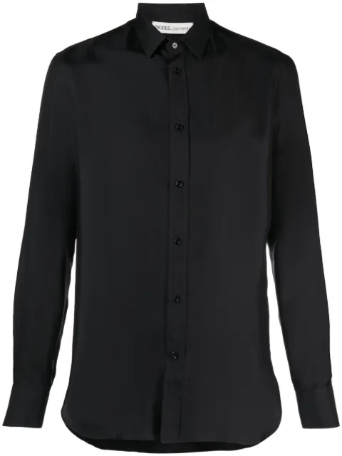 MODES GARMENTS buttoned silk shirt Black MGSHIRT
