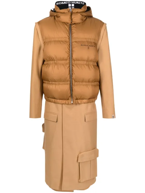 ROMEO HUNTE It's Just A Puffer padded coat Brown PDU1363S