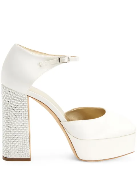 Giuseppe Zanotti 120mm Bebe Pixel platform pumps White I260015009