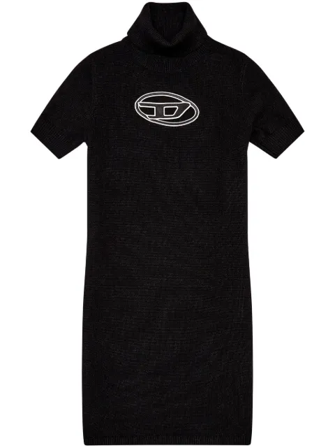 Diesel M-Argaret knitted minidress Black A126130KCAE