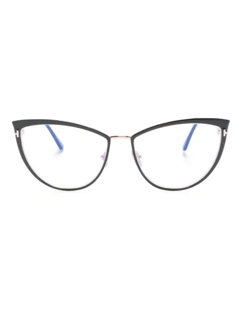 TOM FORD Eyewear cat-eye frame glasses Black FT5877B