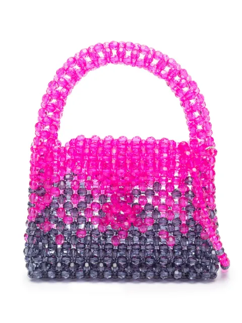 Germanier bead-embellished mini tote bag Pink SS23BG01RFV