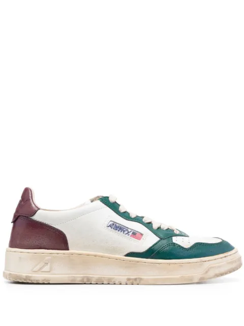 Autry Medalist distressed-finish sneakers White AVLMSV23