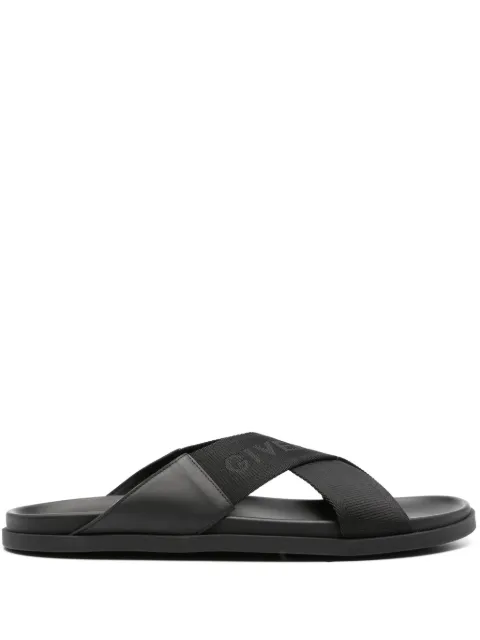 Givenchy G Plage crossover-strap sandals Black BH31ZH1H5