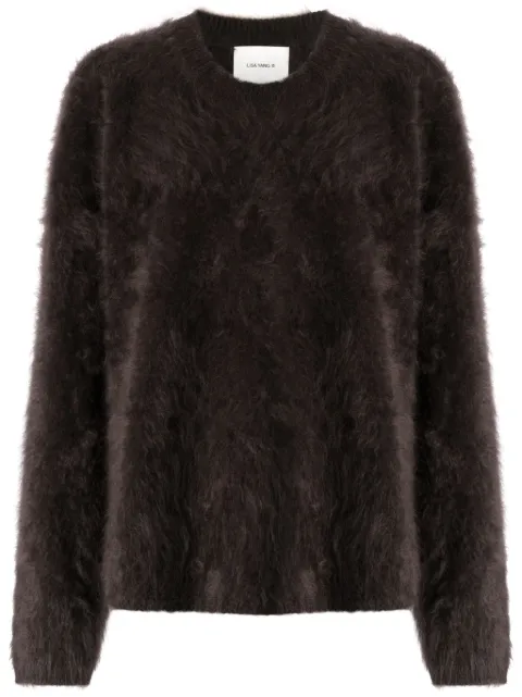 Lisa Yang cashmere crew-neck jumper Brown 2023314