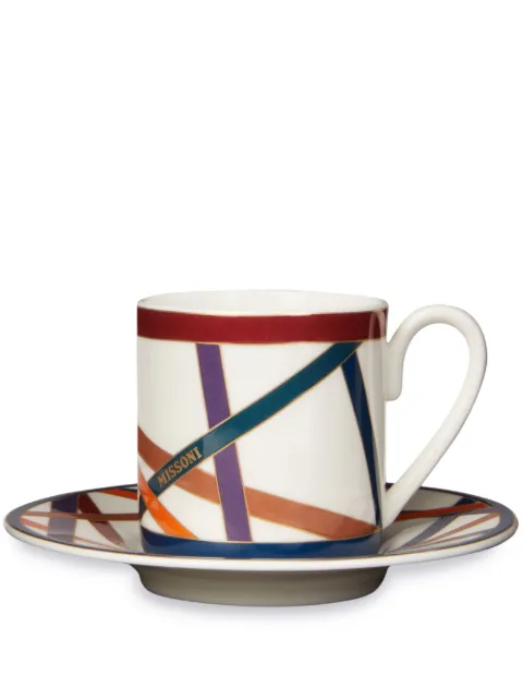Missoni Home Nastri coffee set White MHPNMC12S2