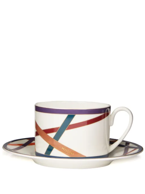 Missoni Home Nastri coffee set White MHPNMC14S2