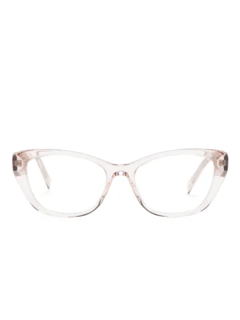Prada Eyewear transparent cat-eye glasses Pink PR19WV