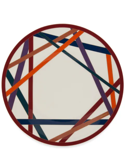 Missoni Home graphic-print dessert plate White MHPNMC07