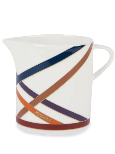 Missoni Home Nastri geometric-print creamer White MHPNMC11