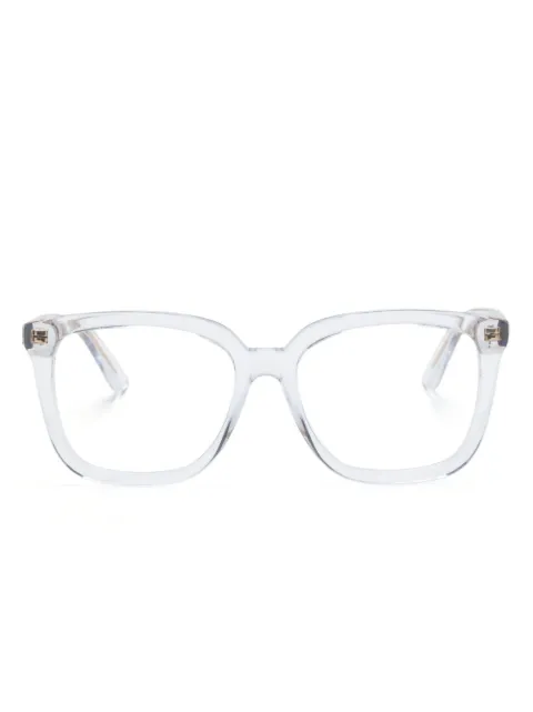 Gucci Eyewear transparent square-frame glasses White GG1319O003
