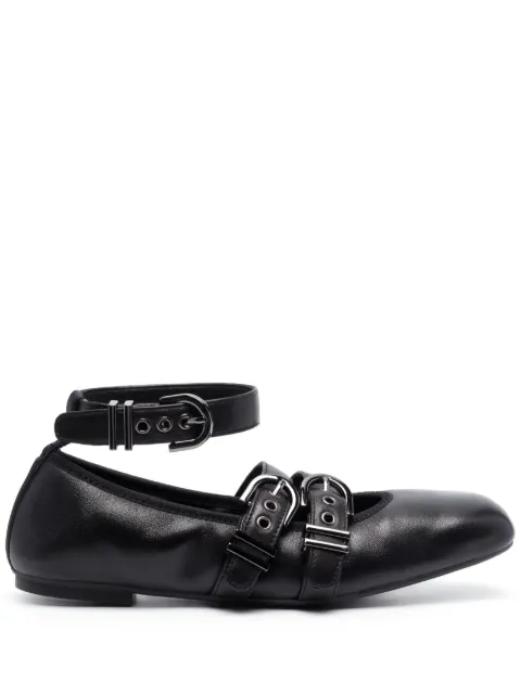 Stuart Weitzman Maverick leather ballerina shoes Black MAVERICKBALLETFLATSE996
