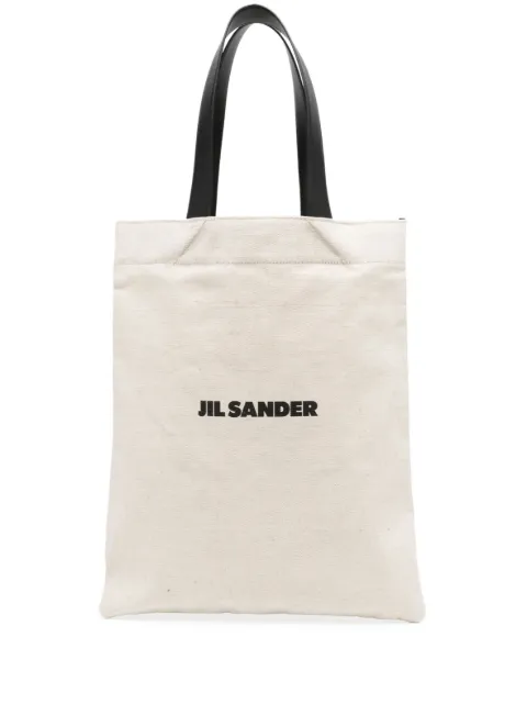 Jil Sander large logo print tote bag Neutrals J26WC0004P4917