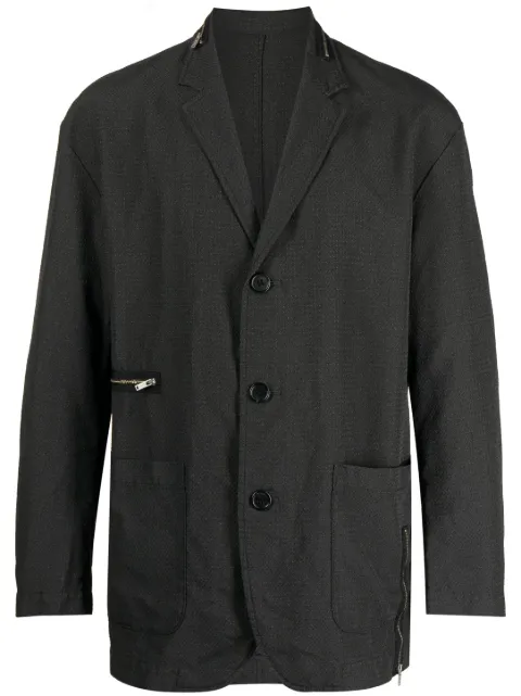 Undercover textured single-breasted blazer Black UC1C4102