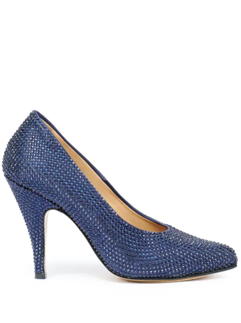 Maison Margiela Tabi 110mm rhinestone-embellished pumps Blue S39WL0124P5157