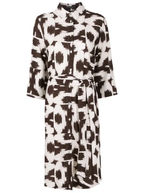 Lenny Niemeyer Puglia graphic-print shirtdress Black 16101EV24