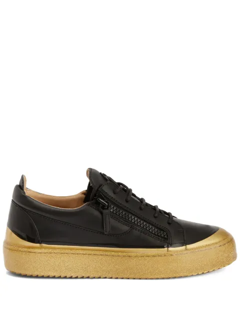 Giuseppe Zanotti Frankie Match double-zip low-top sneakers Black RU30042001