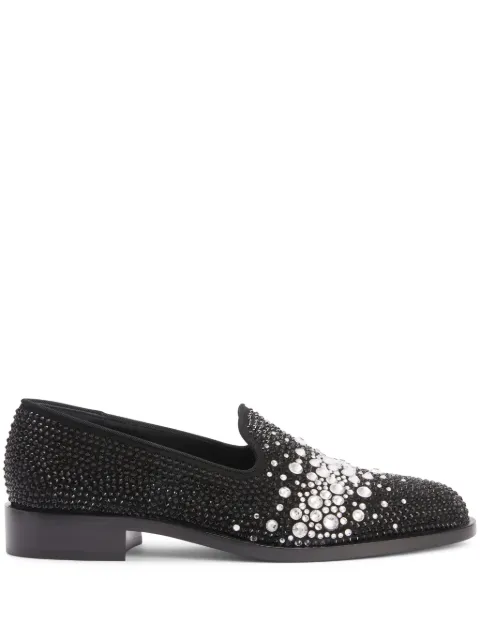 Giuseppe Zanotti Matildha crystal-embellished loafers Black I360015001