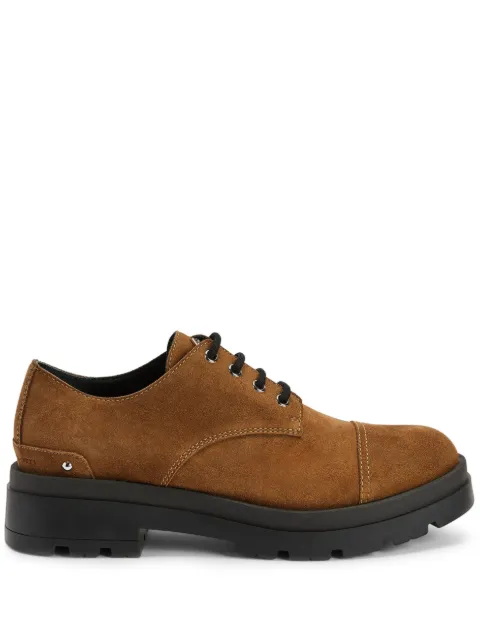 Giuseppe Zanotti Lapley suede Derby shoes Brown IU30014002