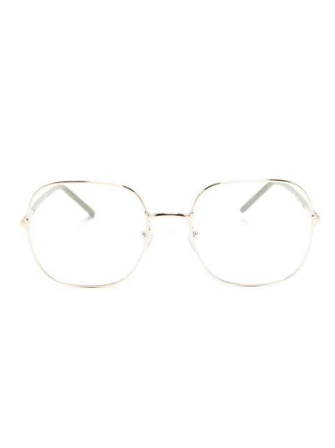 Prada Eyewear square frame glasses Gold PR56WVZVN1O1