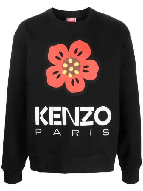 Kenzo Poppy cotton sweatshirt Black FD55SW4454ME