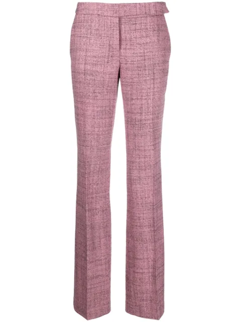 Stella McCartney mélange-effect wool trousers Pink 6400883CJ700