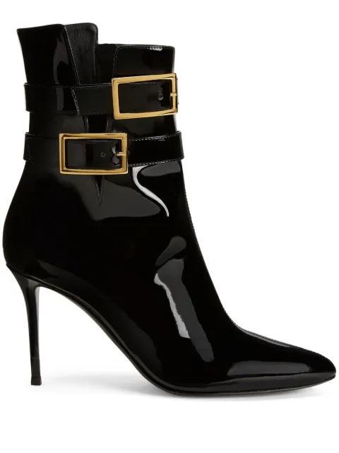Giuseppe Zanotti Pearlie 105mm leather ankle boots Black I370019002