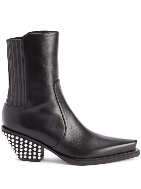 Giuseppe Zanotti Yanhira 75mm crystal-embellished ankle boots Black I370021001