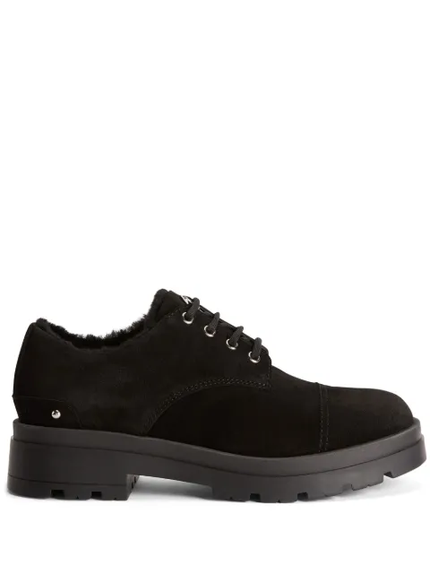 Giuseppe Zanotti Lapley suede lace-up shoes Black IU30022003