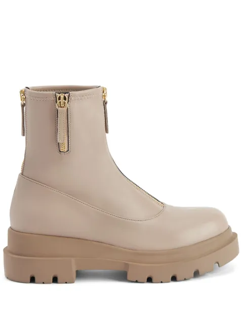 Giuseppe Zanotti Avice 40mm zipped ankle boots Neutrals I270025003