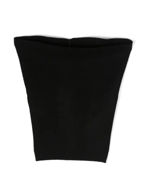 Rick Owens DRKSHDW virgin wool cowl scarf Black RO02C1437WFN